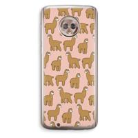 Alpacas: Motorola Moto G6 Transparant Hoesje - thumbnail