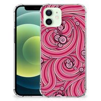 iPhone 12 Mini Back Cover Swirl Pink - thumbnail