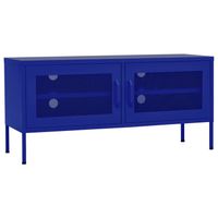 vidaXL Tv-meubel 105x35x50 cm staal marineblauw - thumbnail