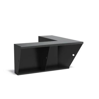 Keerwand + zitrand aluminium 100 x 100 x 60 cm binnenhoek