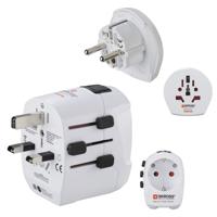 Hama Wereldreisadapter-set World Travel Pro Light USB 3-polig 2x USB Hama Wereldreisadapter-set World Travel Pro Light USB 3-polig 2x USB