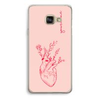 Blooming Heart: Samsung Galaxy A3 (2016) Transparant Hoesje