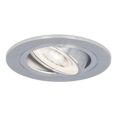 Chandler LED inbouwspot - Extra plat 58mm - GU10 LED Module - 6000K daglicht wit - Dimbaar - Rond - Kantelbaar - IP20 Voor binnen - RVS