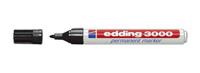 Edding permanentmarker | zwart | streepbreedte 1,5-3 mm ronde punt | 10 stuks - 4-3000001 4-3000001