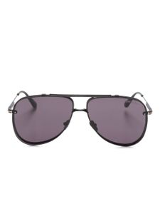 TOM FORD Eyewear lunettes de soleil Leon à monture pilote - Noir