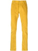 Jacob Cohën pantalon en velours côtelé à coupe droite - Jaune