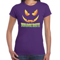 Halloween You look tasty verkleed t-shirt paars voor dames