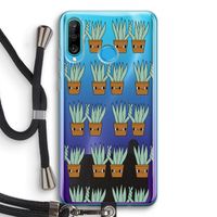 Sansevieria: Huawei P30 Lite Transparant Hoesje met koord