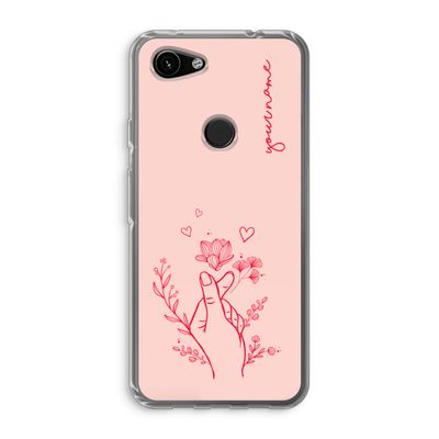 Giving Flowers: Google Pixel 3a Transparant Hoesje