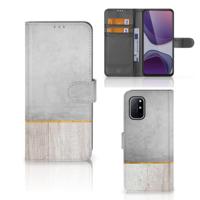 OnePlus 8T | Book Style Case | Wood Concrete