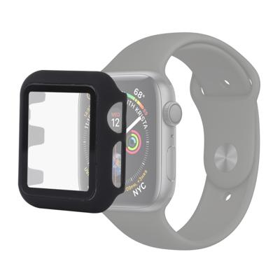 PC + glazen beschermhoes voor Apple Watch Series 3 & 2 & 1 42mm (zwart)