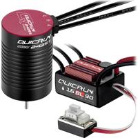 Hobbywing Combo WP16BL30 mit 2435SL-6500KV-G3 38030001 Brushless aandrijving voor RC auto 1:10, 1:12