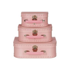 Koffertje licht roze 25 cm