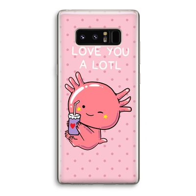 Love You A Lotl: Samsung Galaxy Note 8 Transparant Hoesje