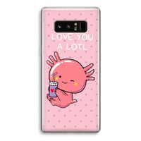 Love You A Lotl: Samsung Galaxy Note 8 Transparant Hoesje