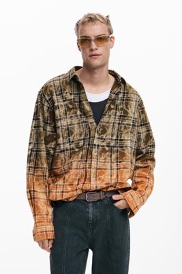Overhemd met lange mouwen en verloop - GREEN - L