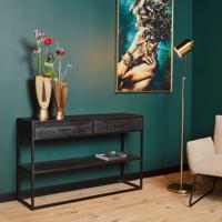 Sidetable Denver Black | 2 lades STF-8714