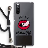 Badass Babes Club: Sony Sony Xperia 10 III Transparant Hoesje met koord