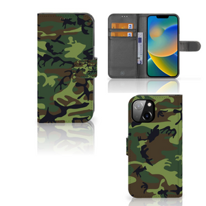 Apple iPhone 14 Telefoon Hoesje Army Dark