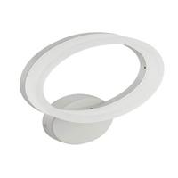 LED Wandlamp 10W Natuurlijk Wit 4200K | Mat Wit Aluminium | Ovaal Design