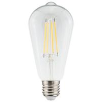 E27 LED Filament Lamp Edison ST64 - Energielabel A - 3.8 Watt - 806 Lumen - 2700K Warm Wit - Transparant glas