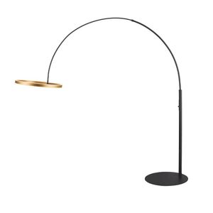 SLV Led booglamp One Zwart met goud - 232cm 1006350
