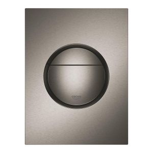 GROHE Nova S-size drukplaat hard graphite geborsteld 37601AL0