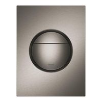 GROHE Nova S-size drukplaat hard graphite geborsteld 37601AL0 - thumbnail