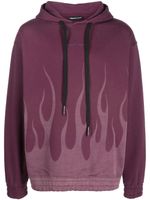 Vision Of Super hoodie en coton à imprimé flamme - Rouge