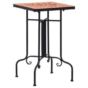 VidaXL Bijzettafel mozaïek keramiek terracottakleurig