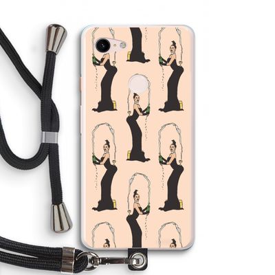Pop Some Kim: Pixel 3 XL Transparant Hoesje met koord