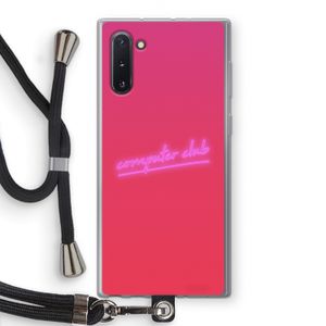 Vice Glow: Samsung Galaxy Note 10 Transparant Hoesje met koord