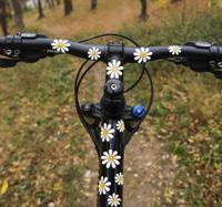 Fietssticker madeliefjes bloemen