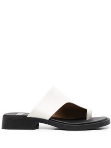 Camper mules Dana Twins en cuir - Blanc