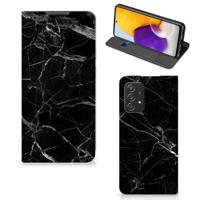 Samsung Galaxy A72 (5G/4G) | Standcase | Marmer Zwart - Origineel Cadeau Vader
