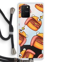Hamburger: Samsung Galaxy S10 Lite Transparant Hoesje met koord
