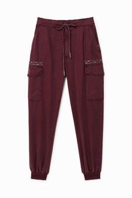 Enkellange cargo-jogger - RED - XL Enkellange cargo-jogger - RED - XL