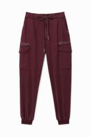 Enkellange cargo-jogger - RED - L