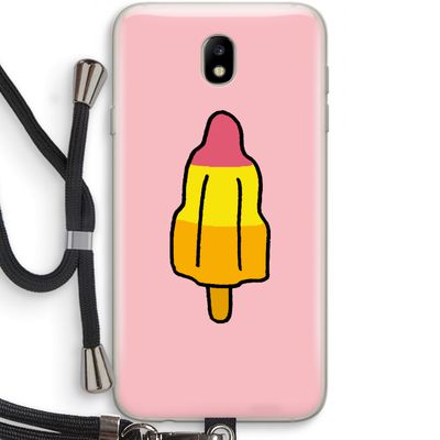 Raketijsje: Samsung Galaxy J7 (2017) Transparant Hoesje met koord