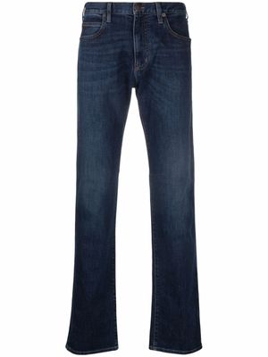 Emporio Armani jean à coupe droite - Bleu