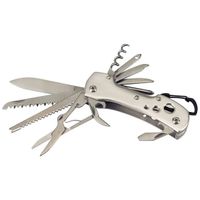 RVS zakmes zilver 12 functies 9,5 cm   - - thumbnail