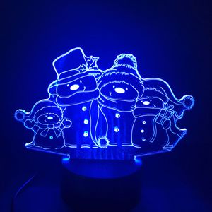 3D LED LAMP - Sneeuwpoppen - Ontwerp-zelf.nl