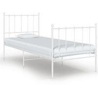 Bedframe metaal wit 90x200 cm