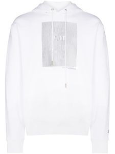 Helmut Lang hoodie à lien de resserrage - Blanc