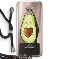 Avocuddle: Motorola Moto G6 Transparant Hoesje met koord