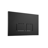 QeramiQ Push Bedieningsplaat - voor Geberit UP320 inbouwreservoir - dualflush - rechthoekige knoppen - 2 stuks - kunststof zwart mat sw706189 - thumbnail