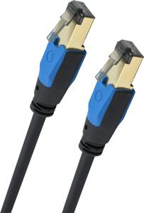 Oehlbach D1C19358 RJ45 Netwerkkabel, patchkabel CAT 8.1 15.00 m Zwart 1 stuk(s)