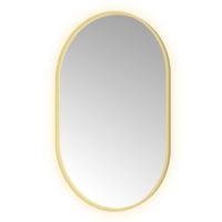 Hotbath &More Mirrors Oval LED Badkamerspiegel - Ovaal - 120 x 80 cm - Geborsteld Messing Pvd
