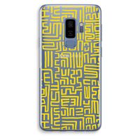 Majorelle Blue Print: Samsung Galaxy S9 Plus Transparant Hoesje Majorelle Blue Print: Samsung Galaxy S9 Plus Transparant Hoesje