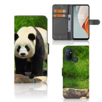 OnePlus Nord N100 | Telefoonhoesje | Met pasjeshouder | Panda